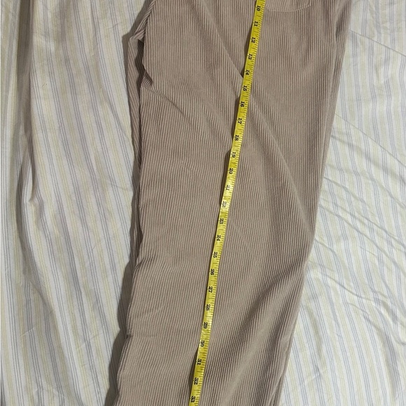 Cream Corduroy Wide Leg Pants - Picture 8 of 8